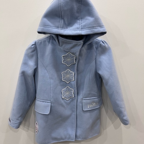 Disney Other - Disney Frozen Blue Kids Dress Coat